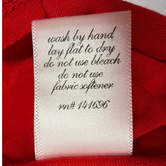 Blue Rain Red V Neck T Shirt Georgia Bulldogs UGA Sequin Logo Women's Large NWOT - Picture 6 of 8